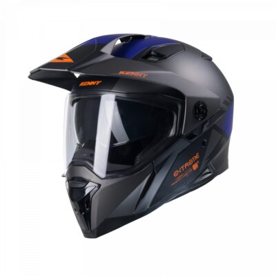 KENNY RACING KASK DUAL ADVENTURE MODEL EXTREME GRAPHIC GUNMETAL MATT KOLOR CZARNY/SZARY/NIEBIESKI ROZMIAR L (59 - 60 CM) - widok alternatywny