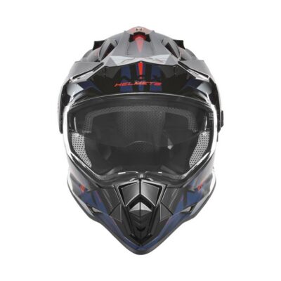 NOX KASK OFFROAD / TRAIL DUOSPORT (DUAL) N312 TRACK Z SZYBKĄ I BLENDĄ KOLOR CZARNY/CZERWONY/NIEBIESKI ROZMIAR S - widok alternatywny