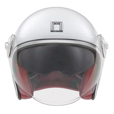 NOX PREMIUM KASK OTWARTY JET HERITAGE SOLID KOLOR BIAŁY POŁYSK ROZMIAR S - widok alternatywny