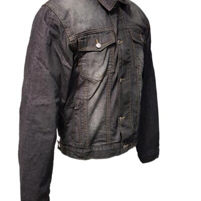 ROLEFF WYPRZEDAŻ KURTKA KRÓTKA JEANS ARAMID MODEL RO1514 KOLOR CZARNY ROZMIAR M - widok alternatywny