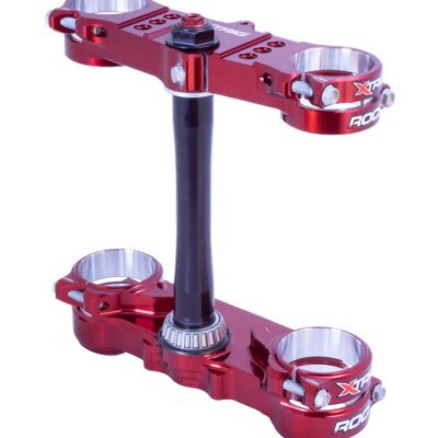 XTRIG PÓŁKI ZAWIESZENIA PRZEDNIEGO ROCS PRO TRIPLE CLAMPS YAMAHA YZ 250F '24-'26; YZ 450F '23-'26; FANTIC XXF 250 '26; XXF 450 '24-'26 (OFFSET 20MM-22MM) KOLOR X-TRIG BROWN - widok alternatywny