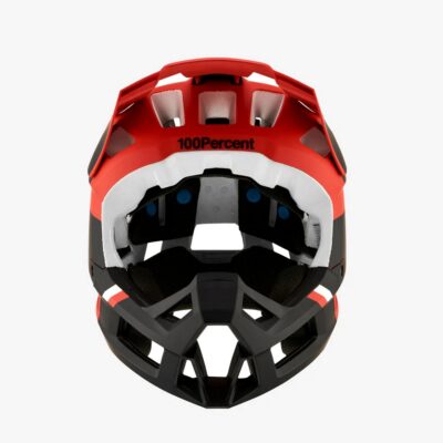 100 PROCENT MTB KASK ROWEROWY TRAJECTA RED FLUO/BLACK KOLOR CZERWONY FLUO/CZARNY ROZMIAR XL (61-64 CM) - widok alternatywny