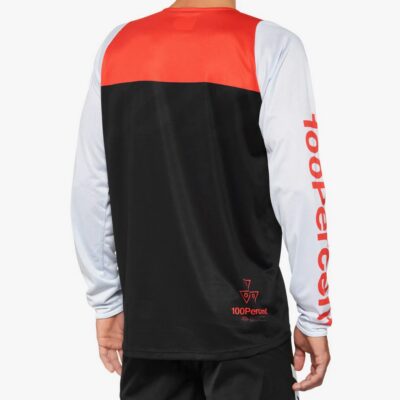 100 PROCENT WYPRZEDAŻ MTB KOSZULKA ROWEROWA R-CORE CONCEPT BLACK/RED KOLOR CZARNY/CZERWONY/BIAŁY ROZMIAR XL - widok alternatywny