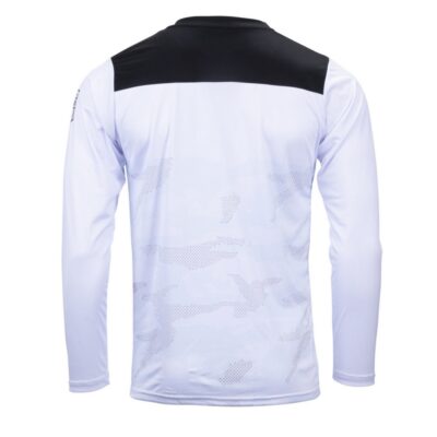 KENNY RACING WYPRZEDAŻ KOSZULKA ROWEROWA MTB MODEL ELITE CAMO WHITE KOLOR BIAŁY/CZARNY ROZMIAR S - widok alternatywny