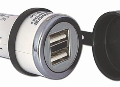 OPTIMATE ŁADOWARKA USB DO GNIAZDKA ZAPALNICZKI PODWÓJNA 3300mA (EL) - widok alternatywny
