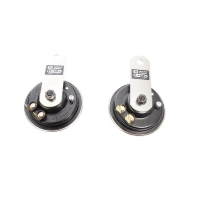 TOURMAX 2026/03 KLAKSON (SYGNAŁ DŹWIĘKOWY) UNIVERSALNY CZARNY 12V ( 2 SZT. ŚREDNICA 72,5MM) (MADE IN JAPAN) - widok alternatywny